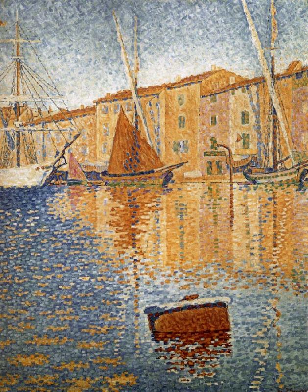 Paul Signac Red buoy Norge oil painting art